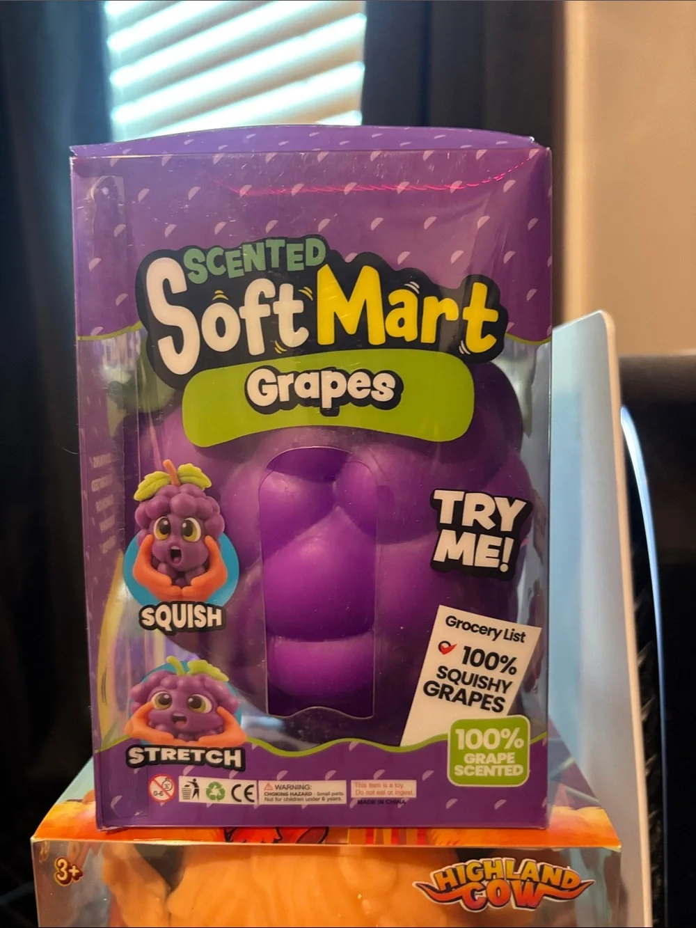 JUMBO Scented Grapes Squishy Toy - Purple